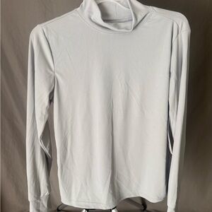 Women’s Ribbed Mock Neck Long Sleeve Activewear Top